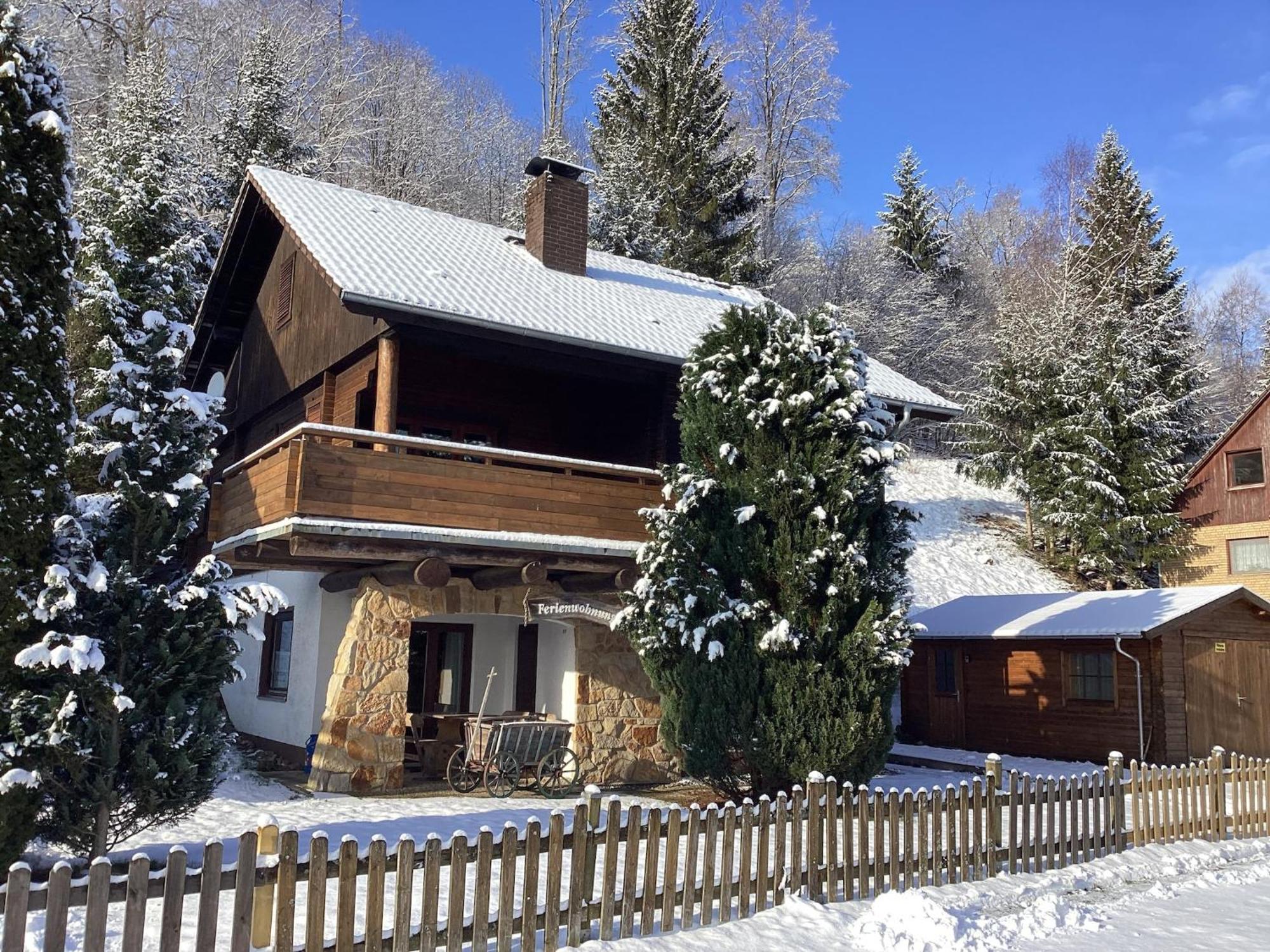 Detached Holiday Residence In The Wonderfully Beautiful Harz Kamschlacken Exteriör bild